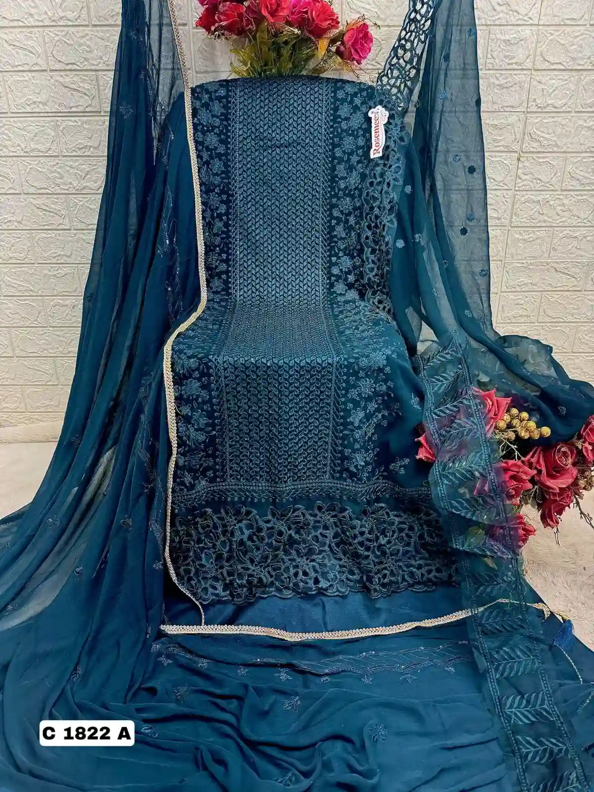Fepic C 1822 Abc Georgette Wholesale Pakistani Salwar Suit Catalog — Wholesale Pakistani Suits, MPA wholesale from Surat - Gallery Image 2